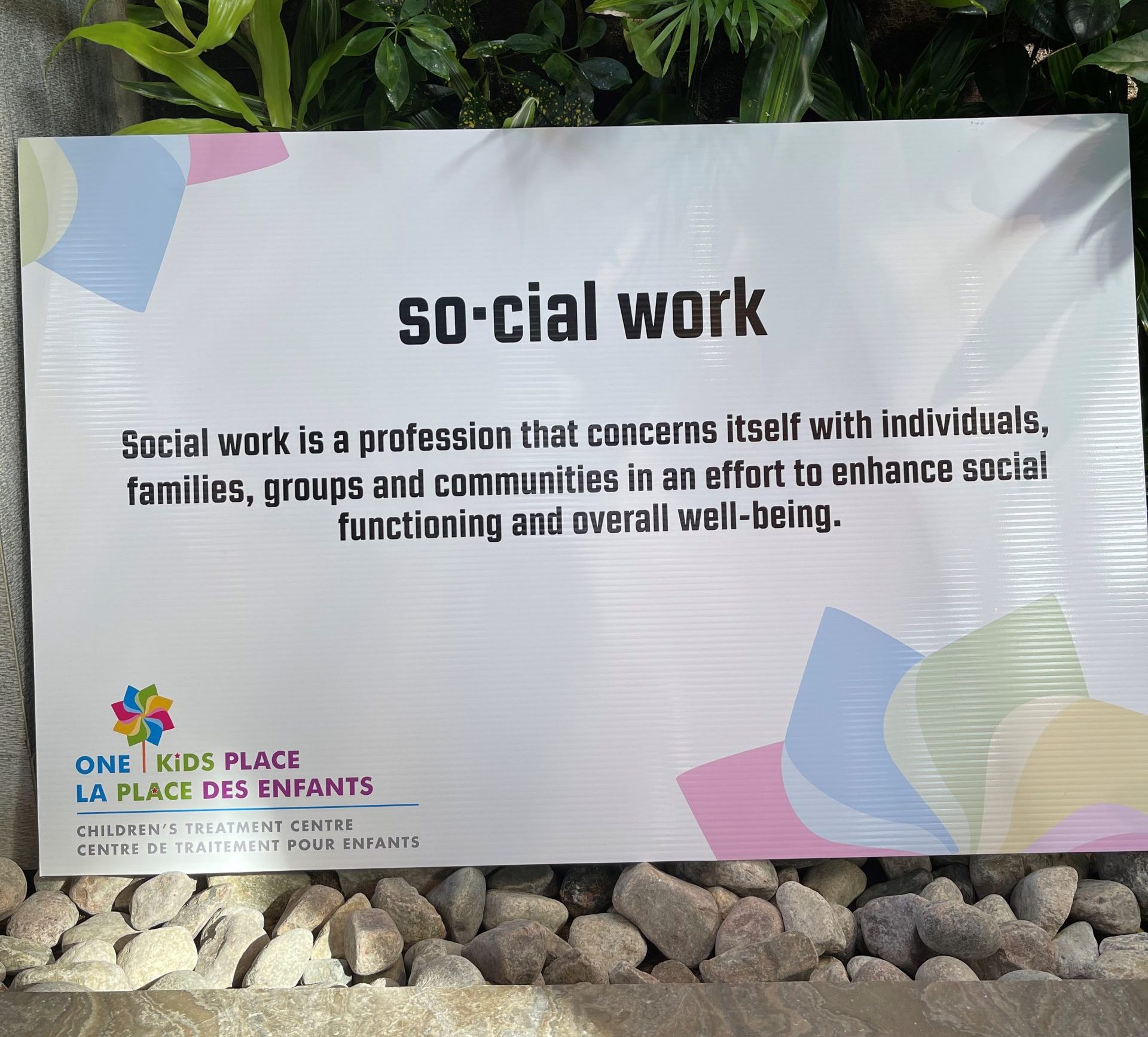 Social work is a profession that concerns itself with individuals, families, groups and communities in an effort to enhance social functioning and overall well-being.